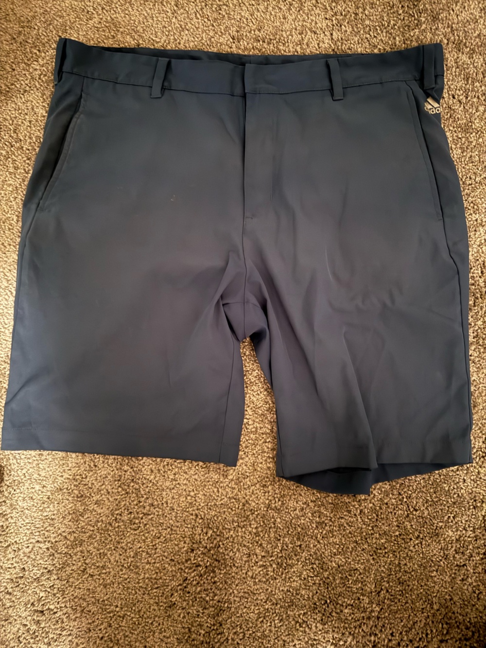 adidas Men's Dark Blue Chino Shorts